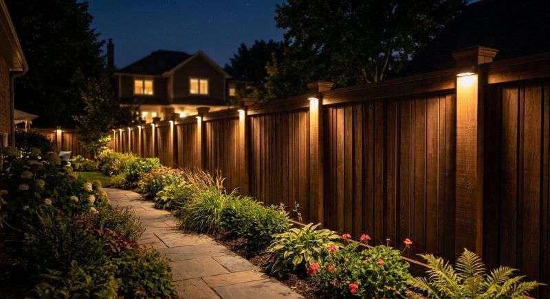 Fence Lighting Installation in Kansas City, MO