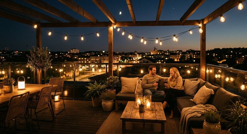 Terrace Lighting Installation in Littleton, CO